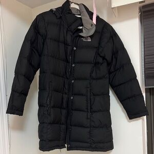 The North Face Long Black Down Jacket